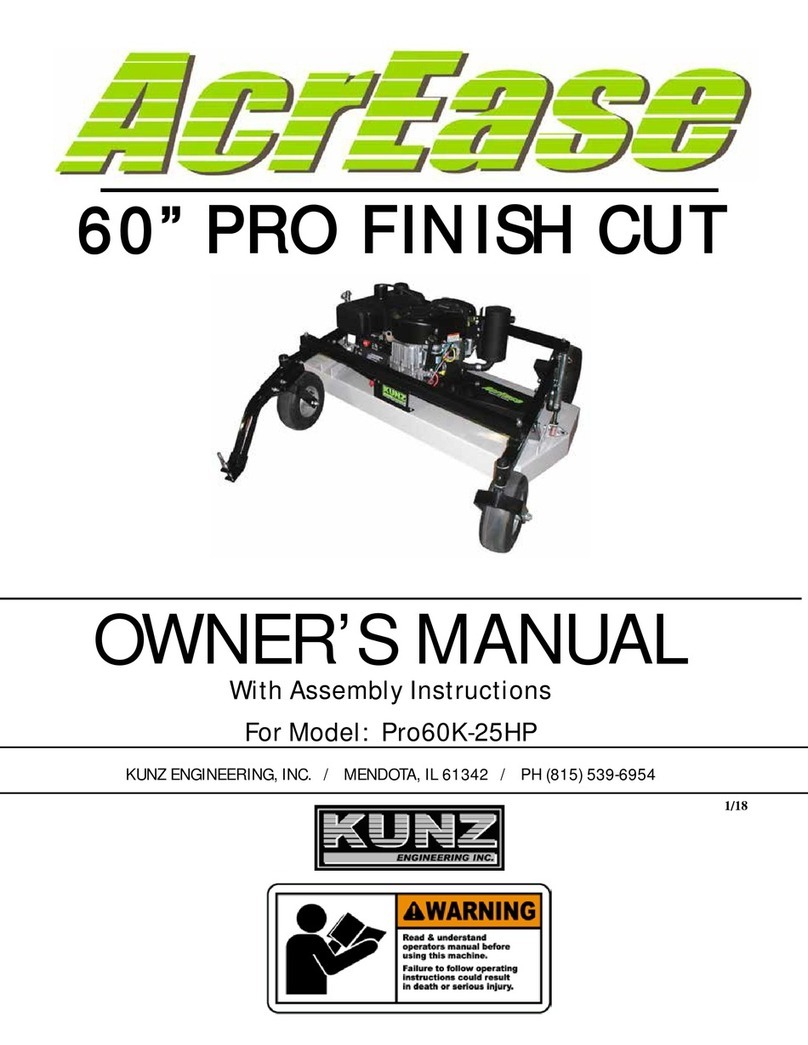 Kunz AcrEase Pro60K-25HP owner's manual