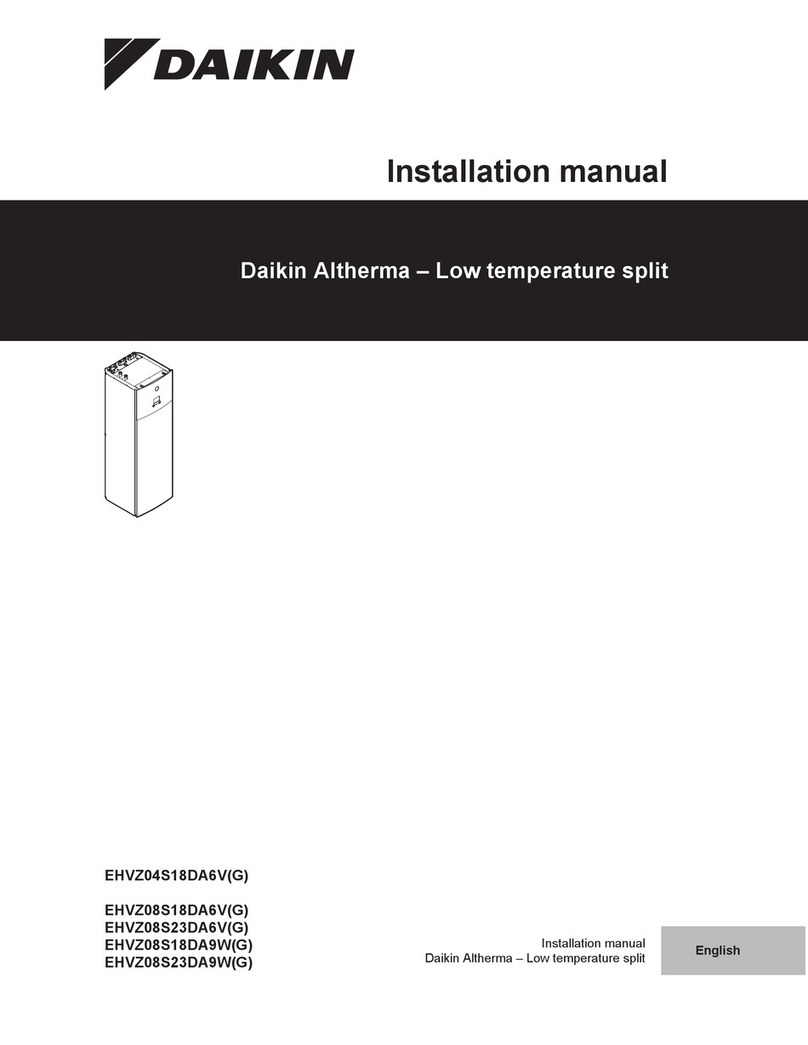 Daikin Altherma EHVZ04S18DA6V User manual Daikin Altherma EHVZ04S18DA6V User manual