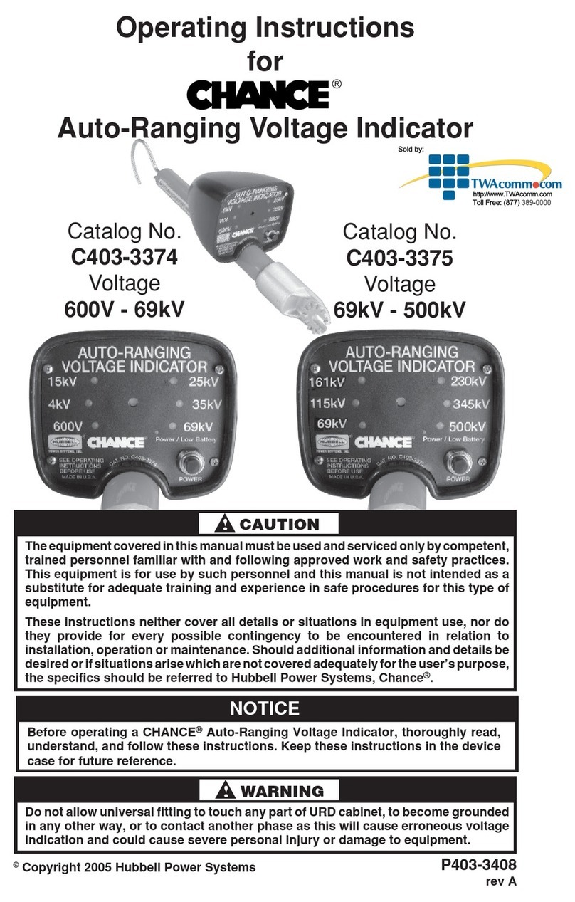 CHANCE C403-3374 operating instructions