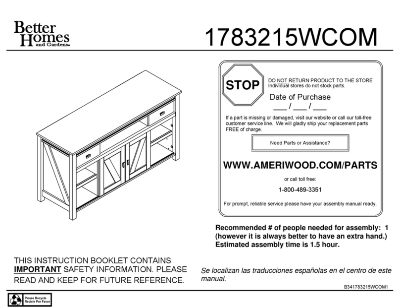 better homes 1783215WCOM Assembly instructions