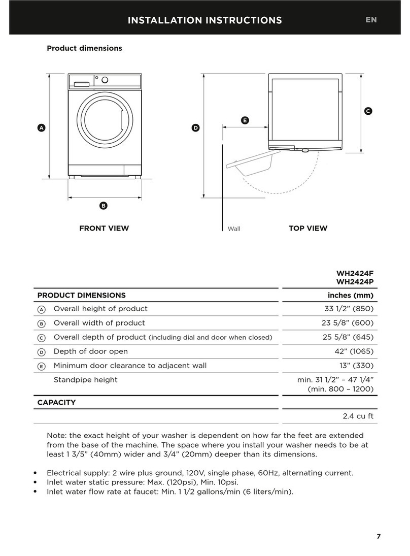Fisher & Paykel WH2424F User manual