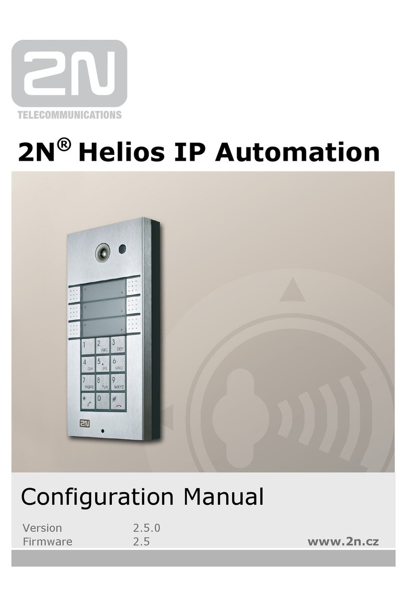 2N Helios IP Automation Instruction sheet 2N Helios IP Automation Instruction sheet