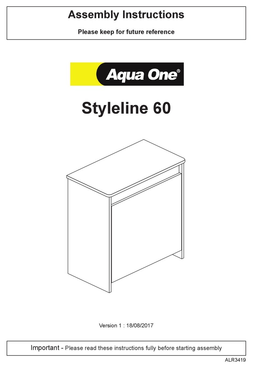 Aqua One Styleline 60 Assembly instructions
