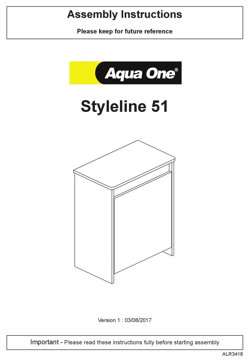 Aqua One Styleline 51 Assembly instructions
