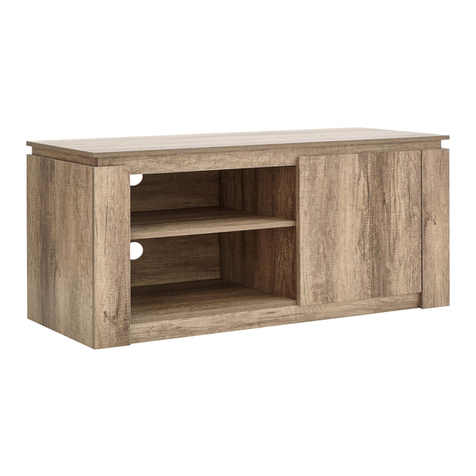 GFW Canyon Oak Compact TV Unit User manual GFW Canyon Oak Compact TV Unit User manual