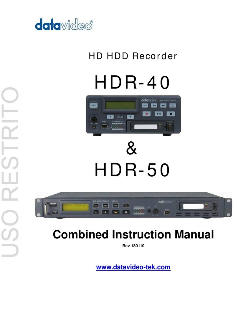 Data Video HDR-40 User manual