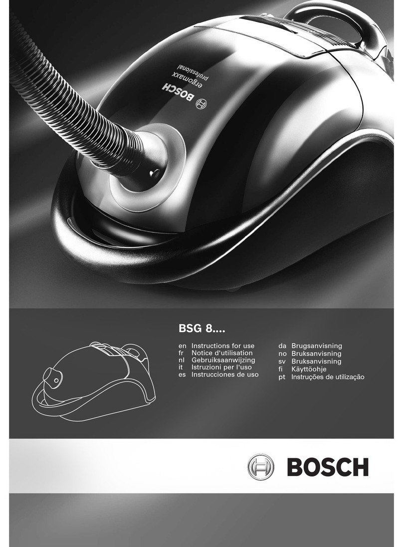 Bosch BSG8 series User manual
