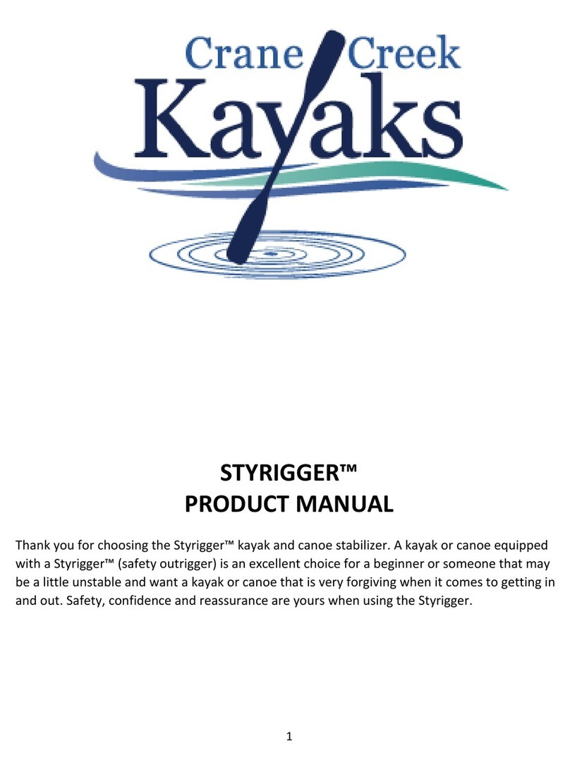 Crane Creek Kayaks Styrigger product manual