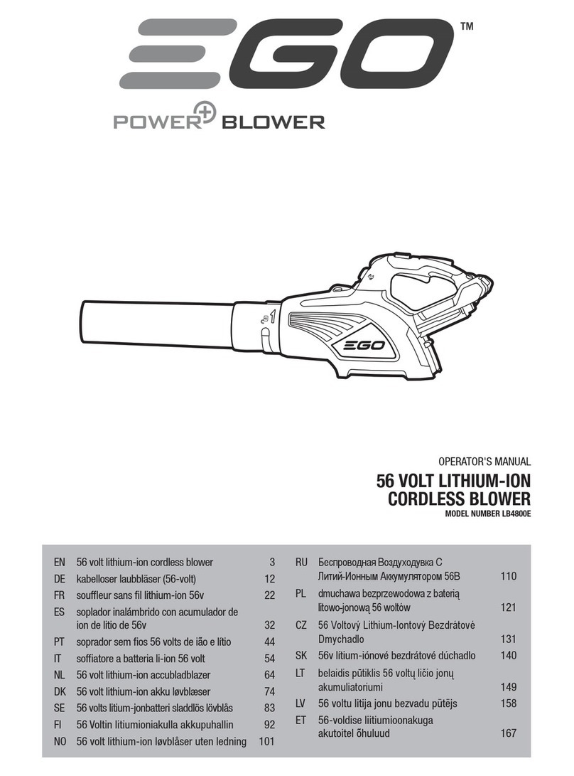 Ego Power+ LB4800E Operator's manual