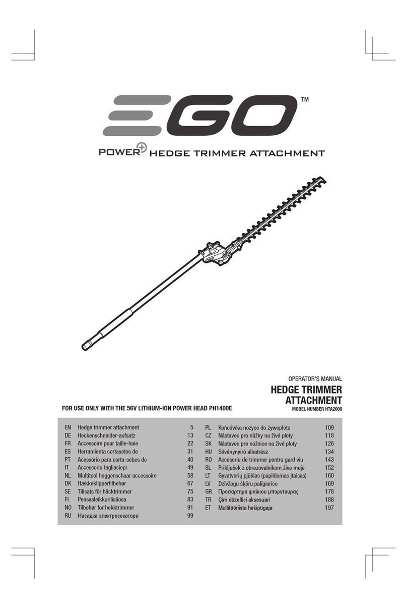 Ego Power Plus HTA2000 User manual