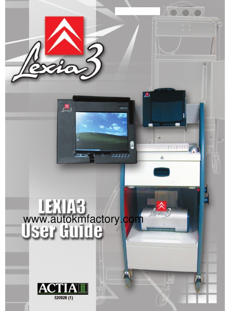 Actia LEXIA3 EXPERT user guide
