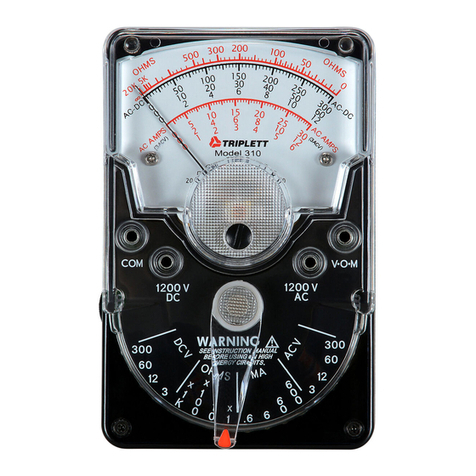 Triplett 310 instruction manual