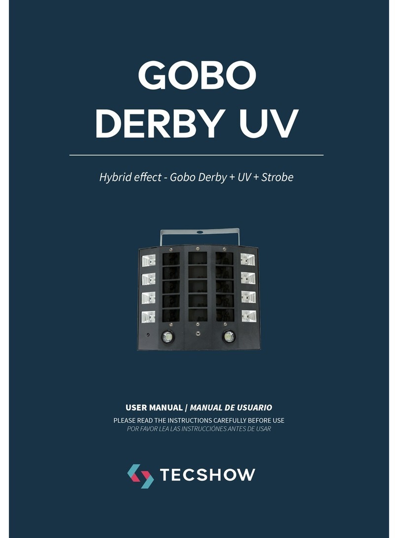 TECshow GOBO DERBY UV user manual