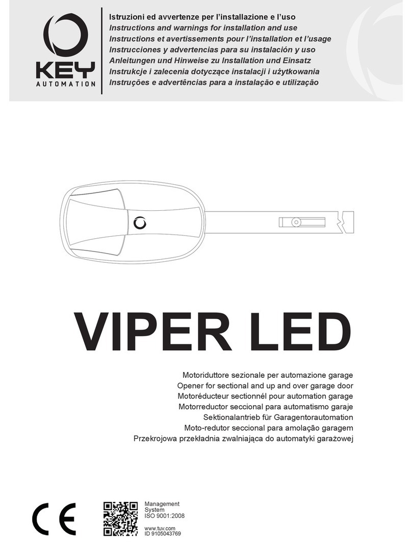 Keyautomation VIPER LED VIP7U Installation and use instructions Keyautomation VIPER LED VIP7U Installation and use instructions