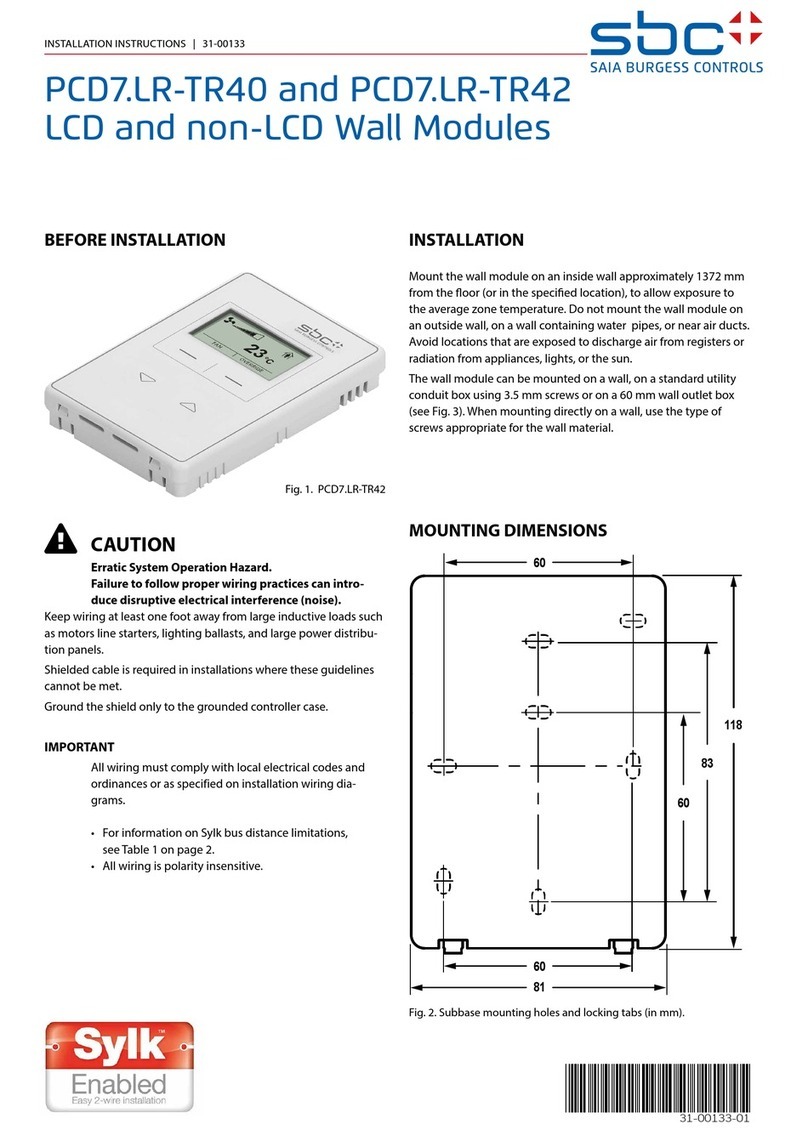 SBC PCD7.LR-TR42 User manual