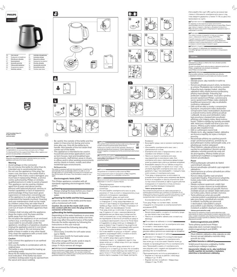 Philips HD9349 user manual