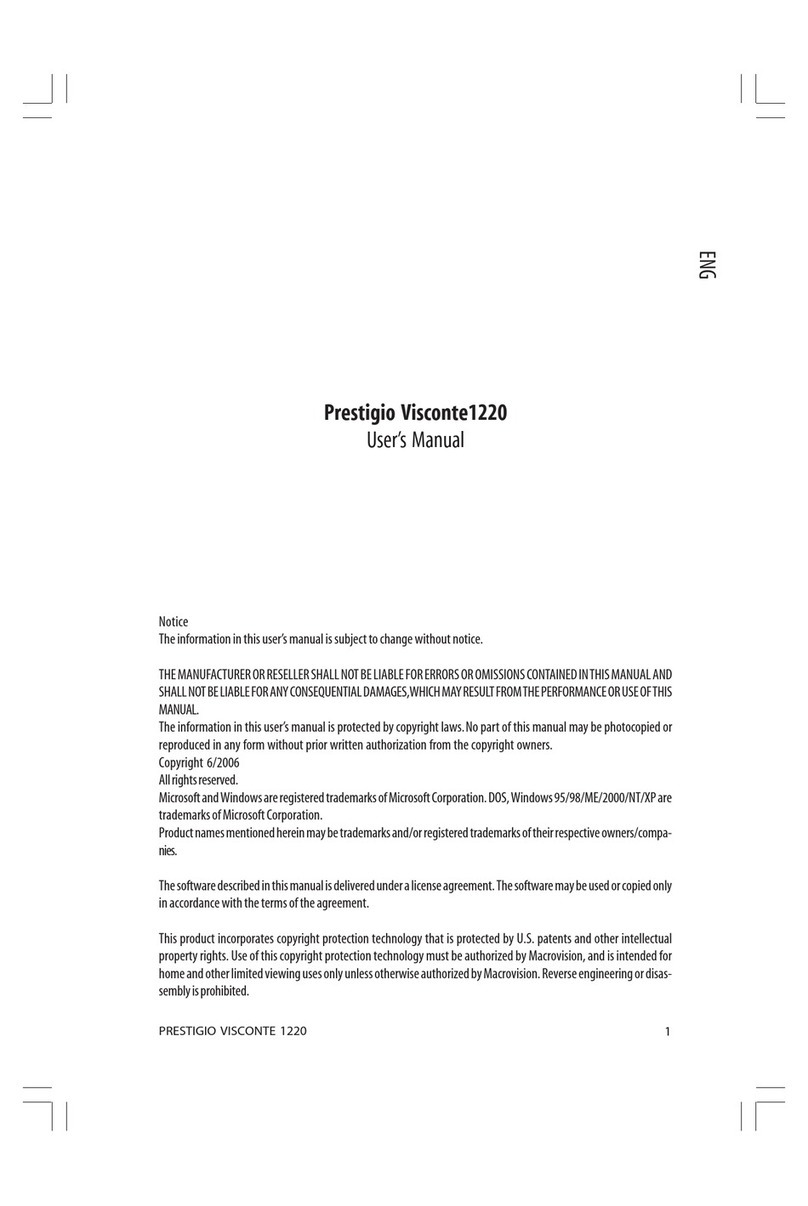 Prestigio Visconte 1220 User manual