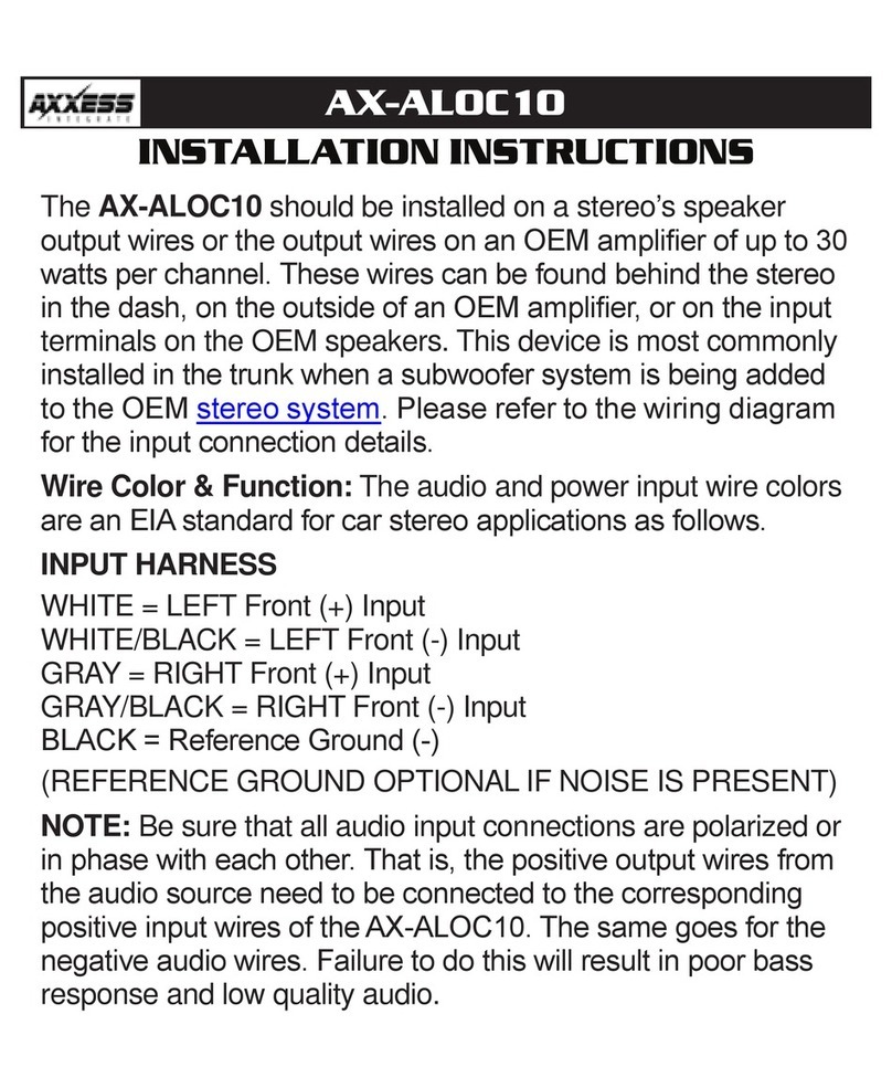 Axxess AX-ALOC10 installation instructions