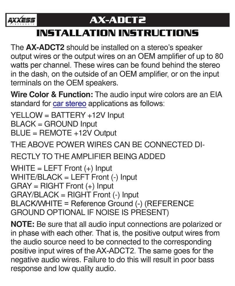 Axxess AX-ADCT2 installation instructions