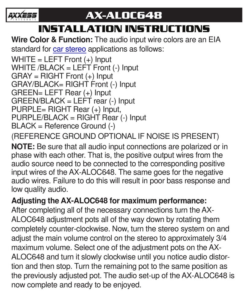 Axxess AX-ALOC648 installation instructions