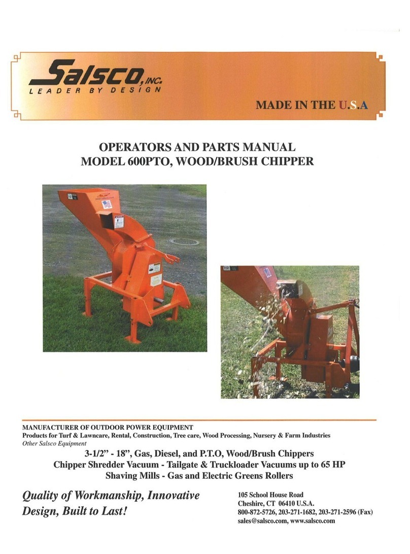 Salsco 600PTO Operator and parts manual