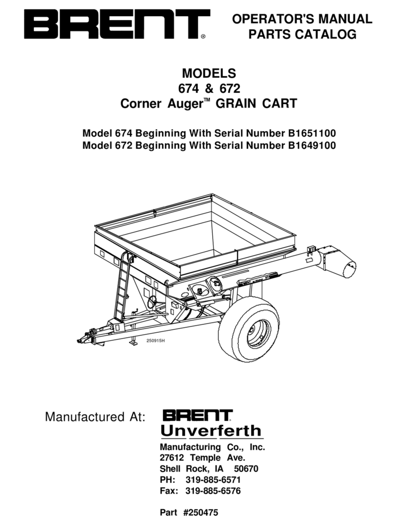 brent Corner Auger Operator's manual