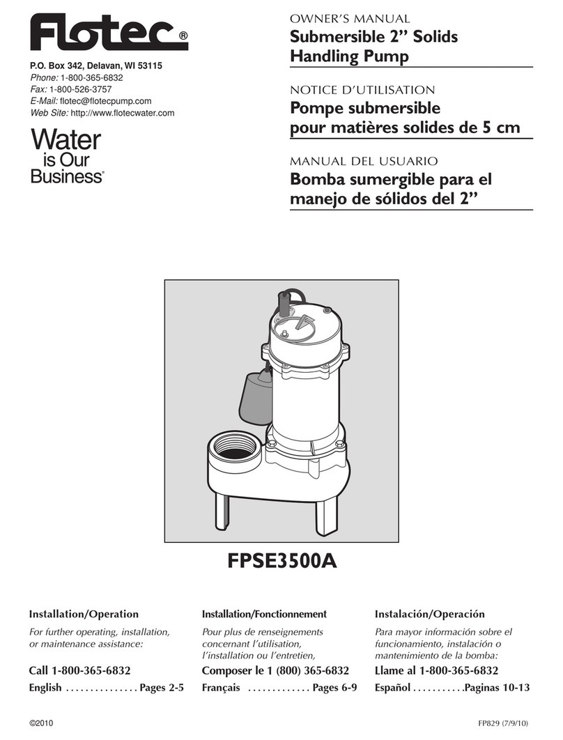Flotec FPSE3500A User manual
