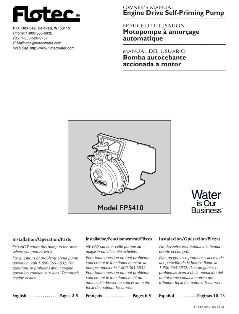 Flotec FP5410 User manual