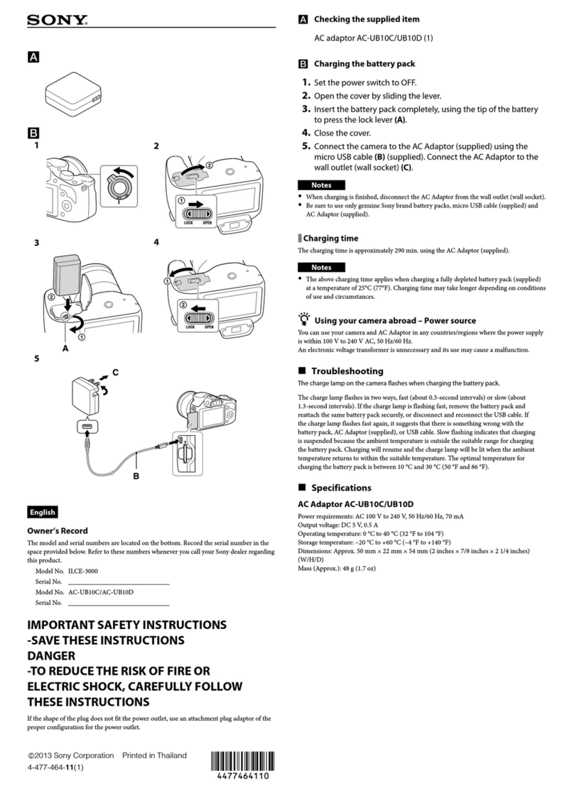 Sony alpha ILCE-3000 User manual