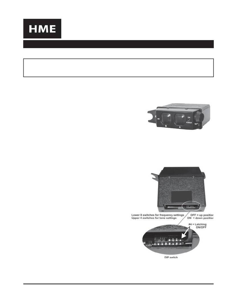HME COM2000BP operating instructions