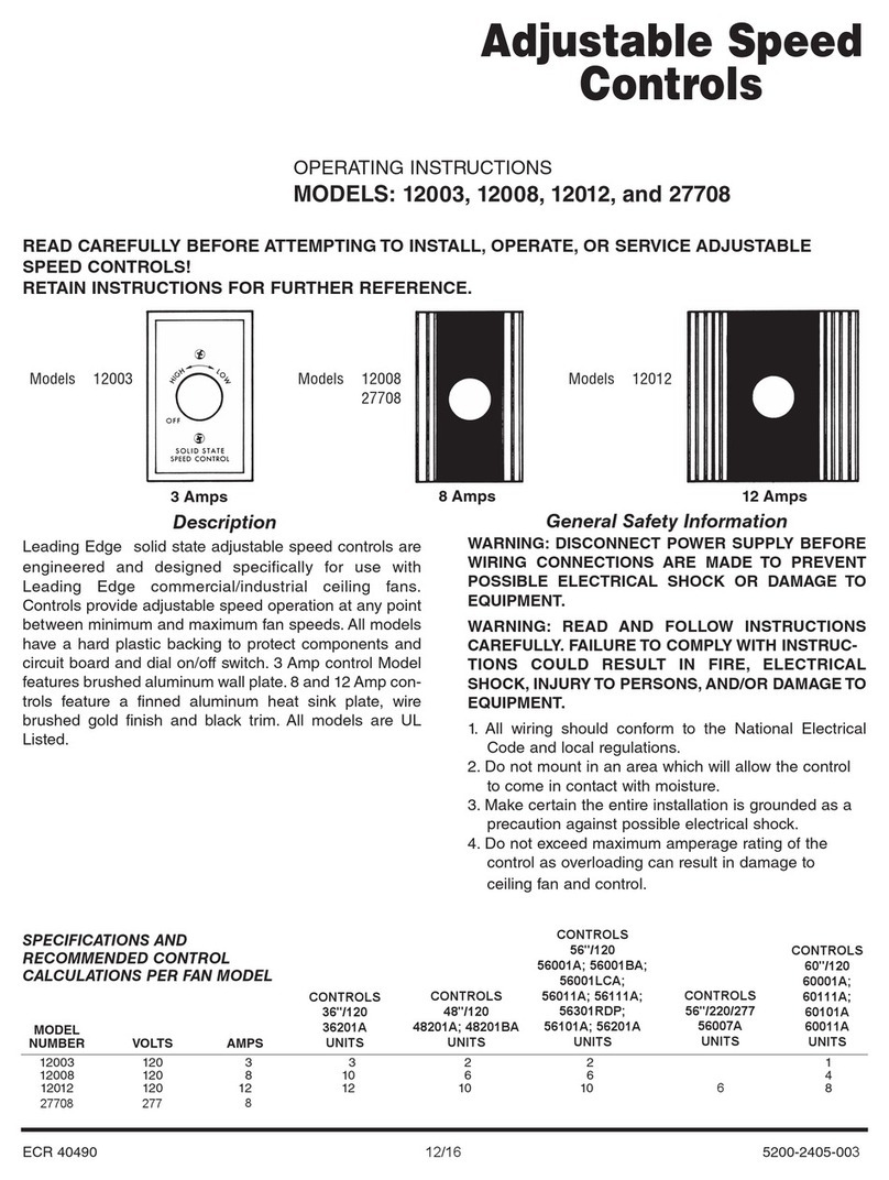 Marley 12003 operating instructions