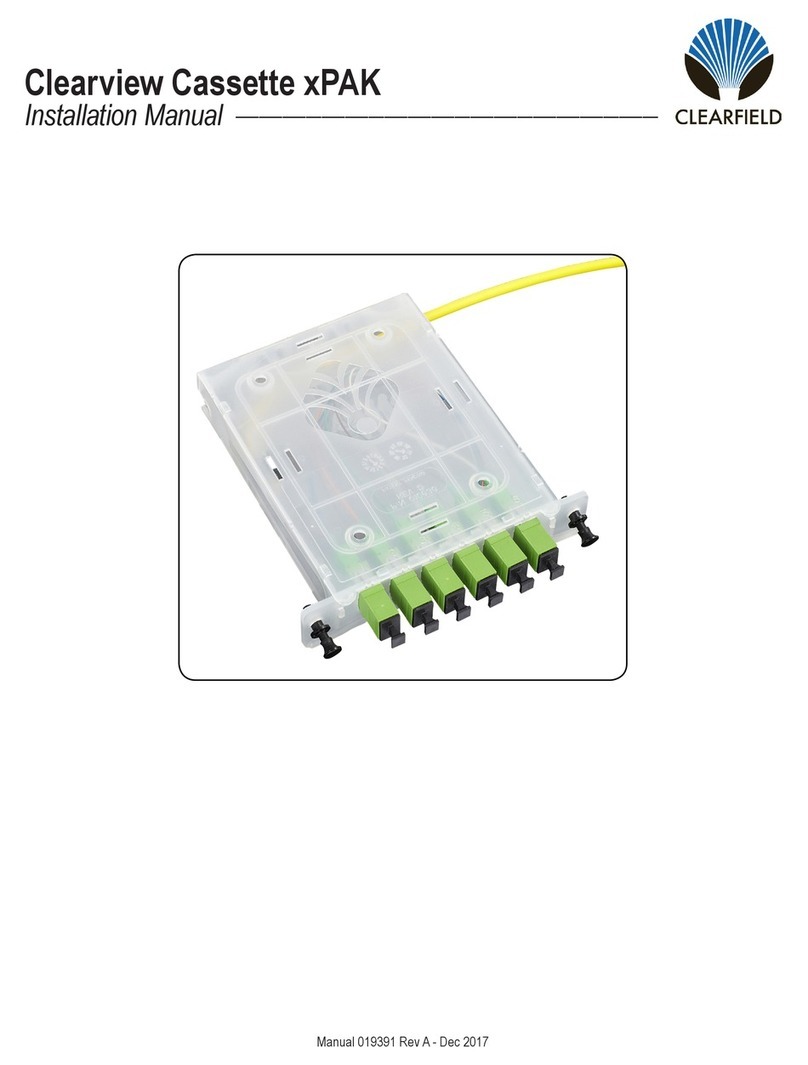 Clearfield Clearview xPAK installation manual Clearfield Clearview xPAK installation manual