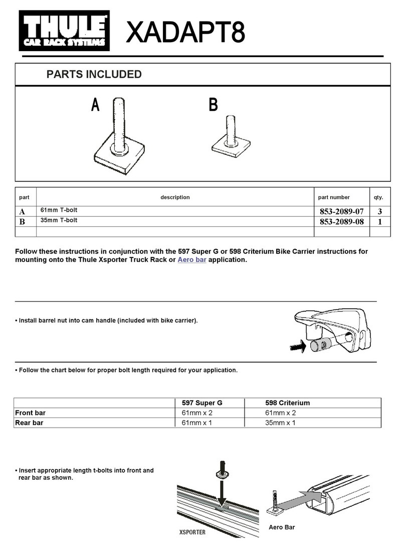 Thule XADAPT8 installation instructions