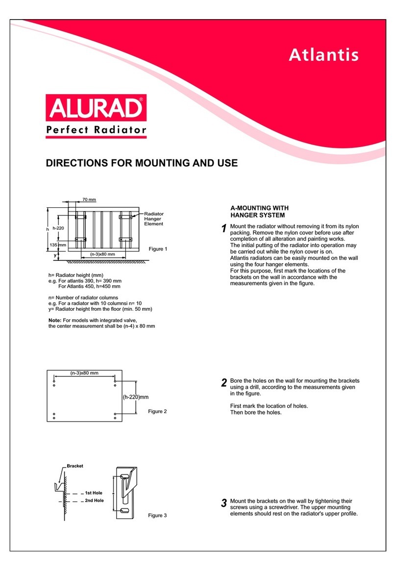 ALURAD Atlantis DIRECTIONS FOR MOUNTING AND USE ALURAD Atlantis DIRECTIONS FOR MOUNTING AND USE