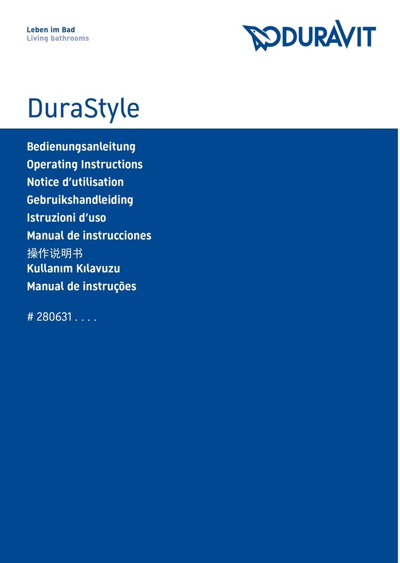 DURAVIT DuraStyle operating instructions