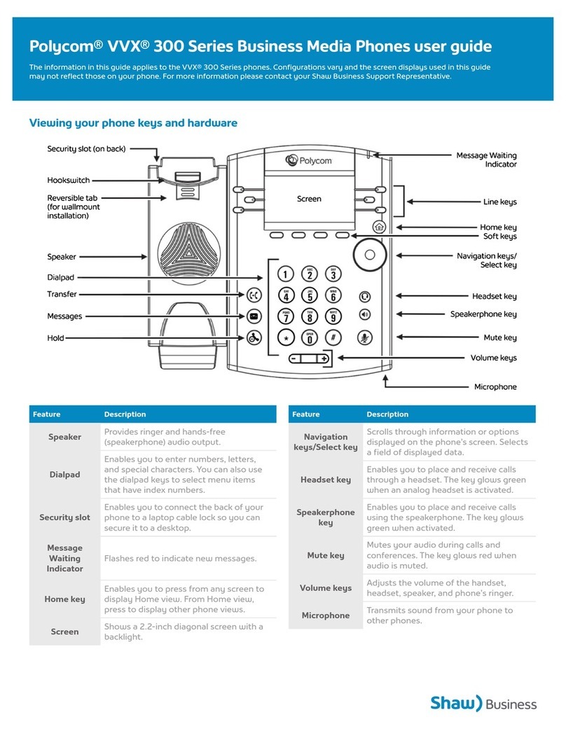 Polycom VVX 300 user guide