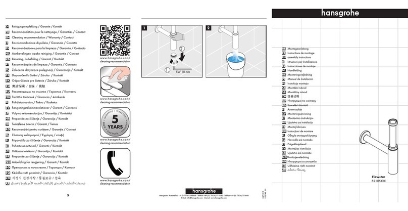 Hans Grohe Flowstar Assembly instructions