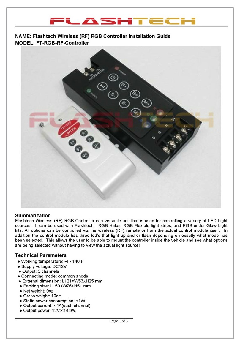 Flashtech FT-RGB-RF-Controller installation guide