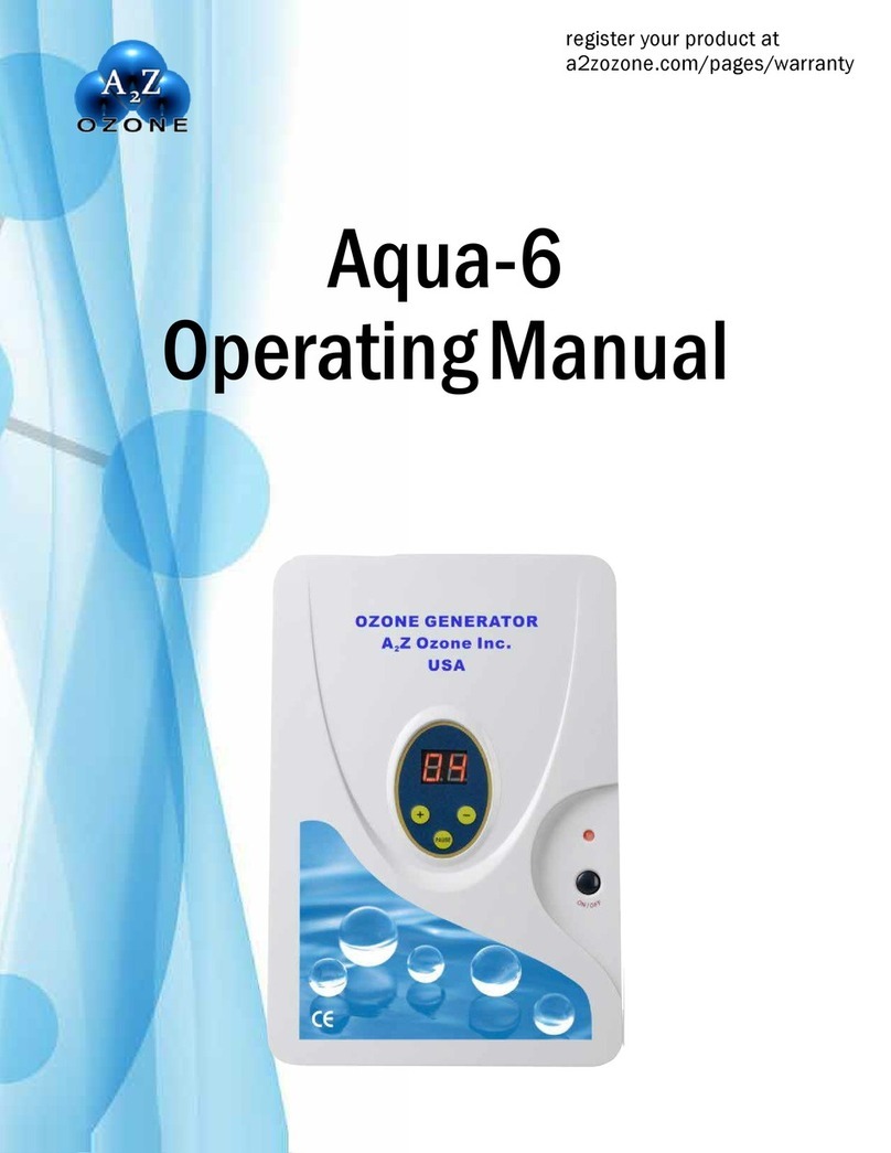 A2Z Ozone Systems Aqua-6 operating manual