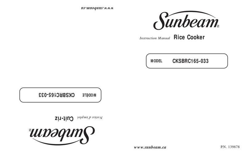 Sunbeam CKSBRC165-033 User manual