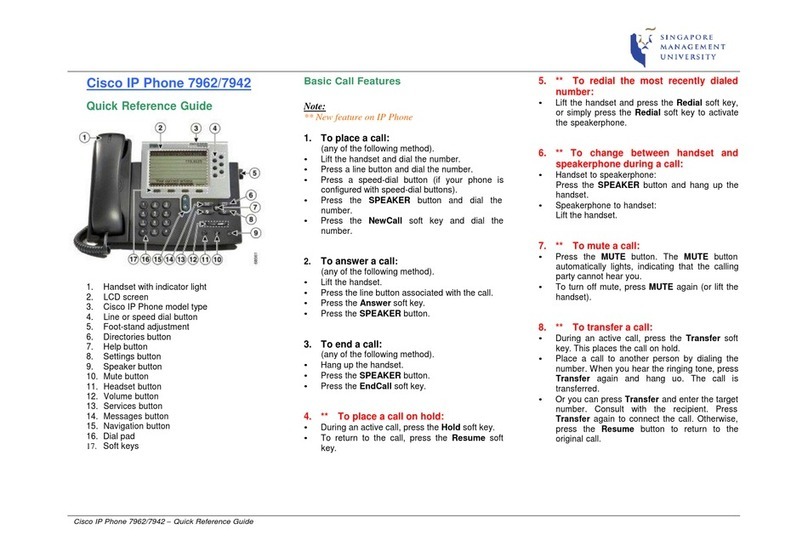 Cisco 7962 User manual