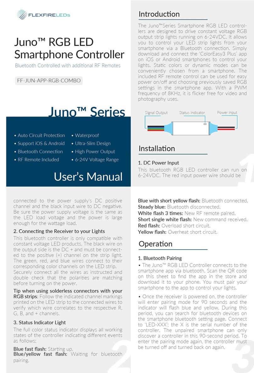 Flexfireleds Juno FF-JUN-APP-RGB-COMBO user manual Flexfireleds Juno FF-JUN-APP-RGB-COMBO user manual