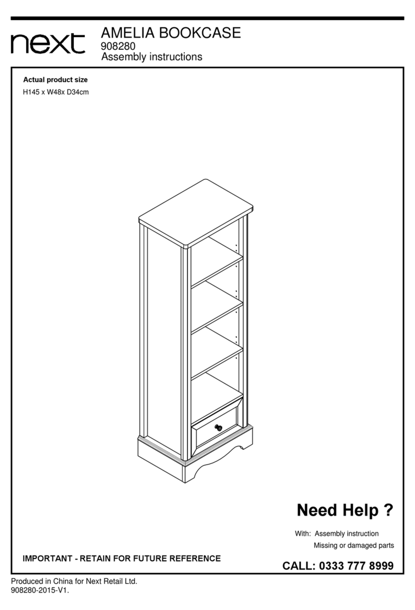 Next AMELIA BOOKCASE User manual