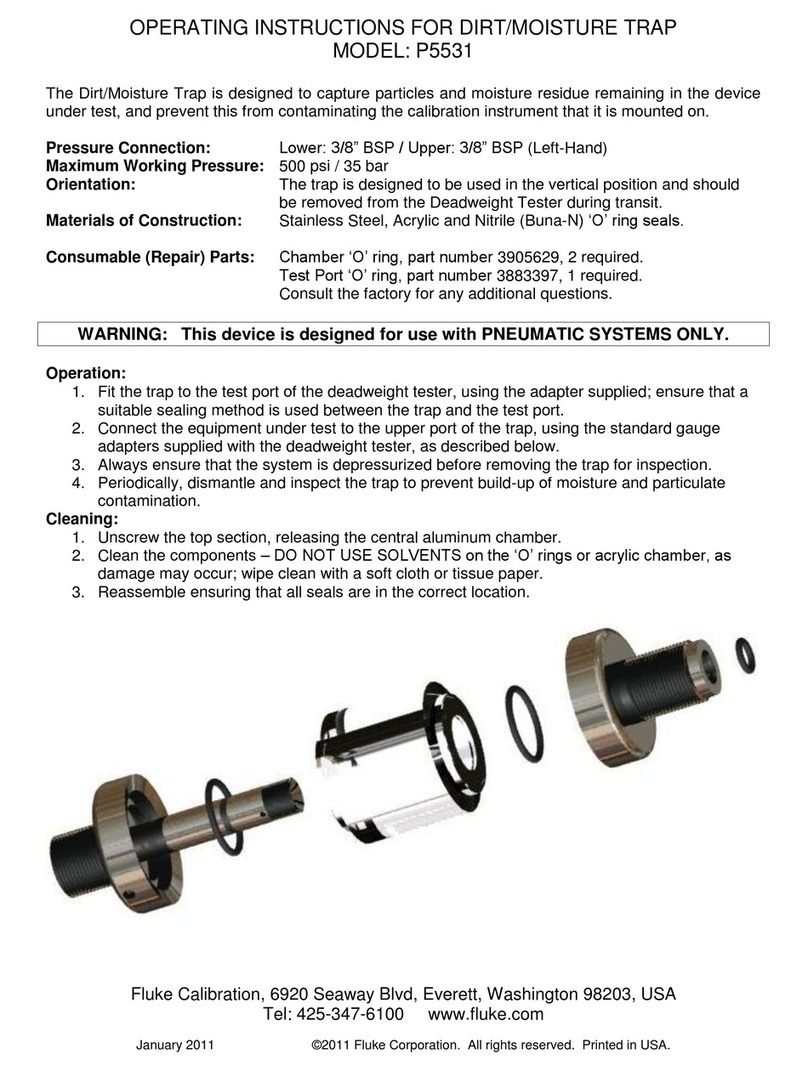 Fluke Calibration P5531 operating instructions