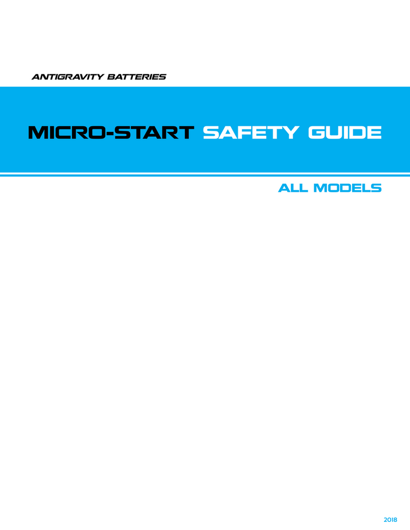 Antigravity Batteries MICRO-START Safety guide