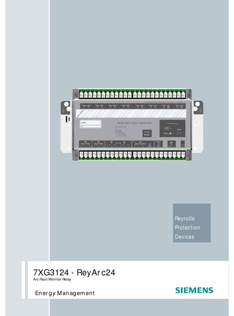 Siemens 7XG3124 ReyArc24 User manual