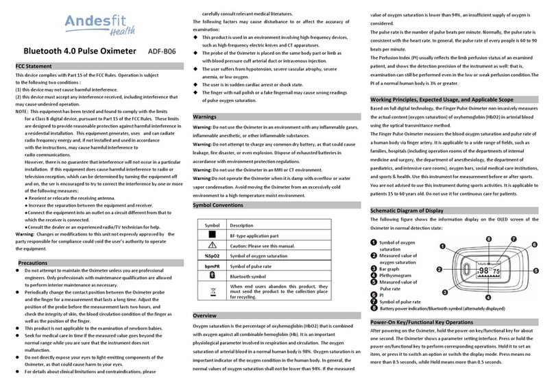 Andesfit Health ADF-B06 manual