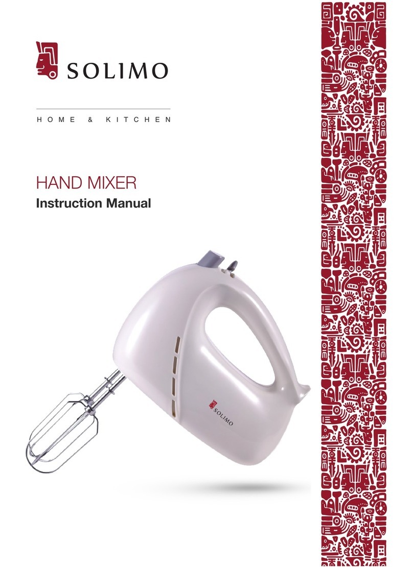 Solimo 200 Watt Hand Mixer instruction manual