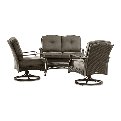 Better Homes and Gardens Providence 4-Piece Conversation Set User manual Better Homes and Gardens Providence 4-Piece Conversation Set User manual