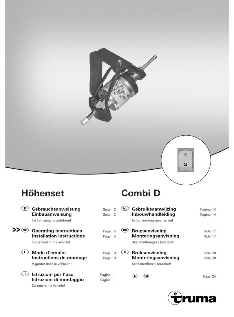 Truma Combi D operating instructions